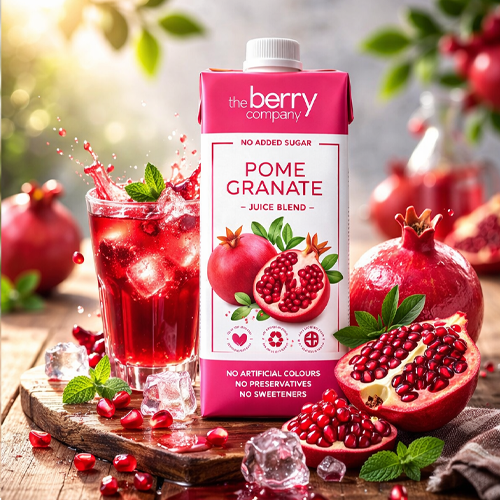 The Berry Company No Added Sugar Pomegranate Juice 1L
