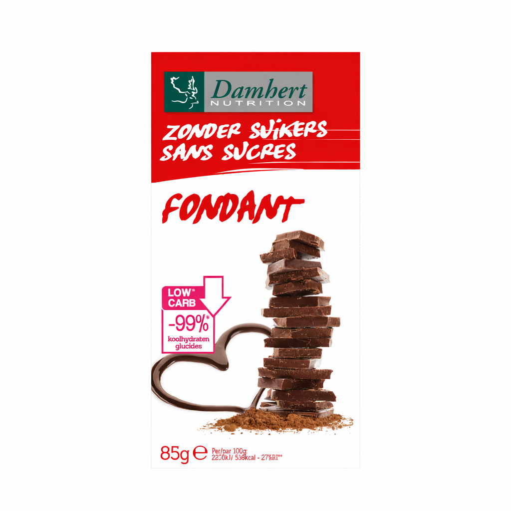 Damhert Without Sugars Chocolate Tablet Dark 85g