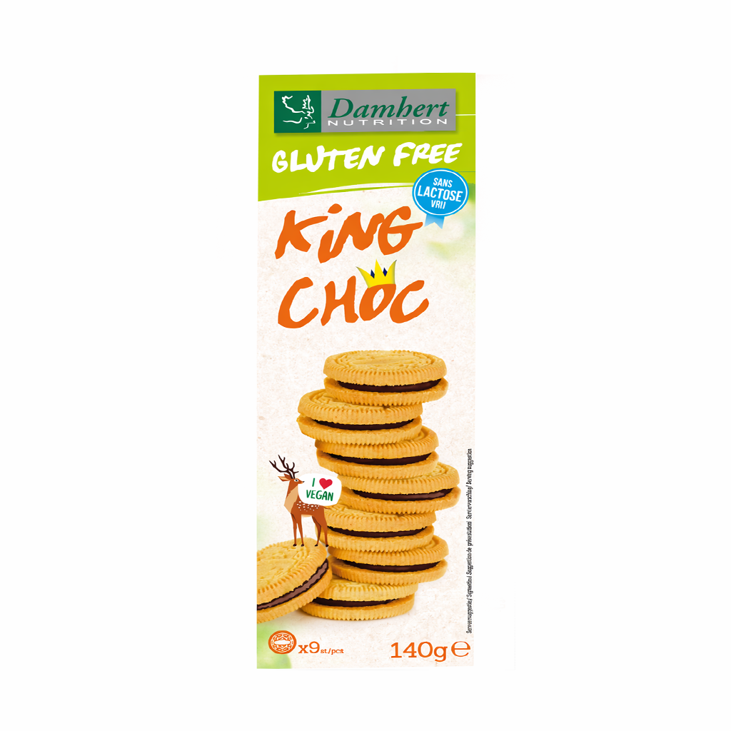 Damhert Gluten Free King Choc Lactose Free 140g