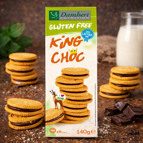 Damhert Gluten Free King Choc Lactose Free 140g