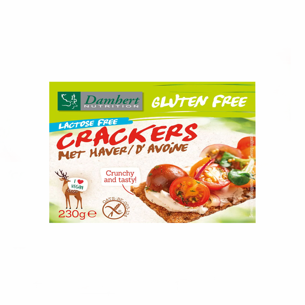 Damhert Gluten Free Crackers Oat Lactose free 230g