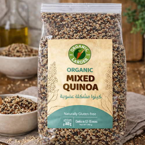Organic Larder Mixed Colour Quinoa 340g