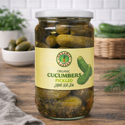 Organic Larder Pickled Cucumber 680g