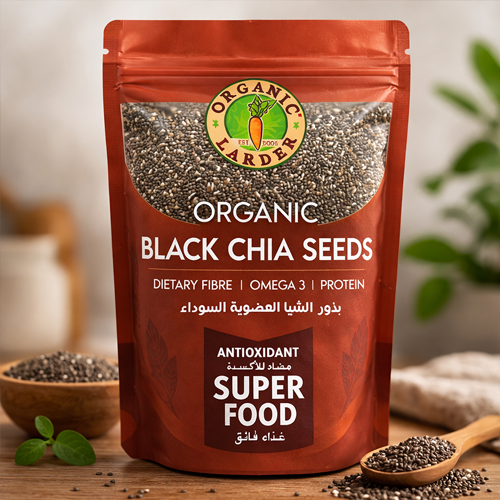 Organic Larder Black Chia Seeds 300g