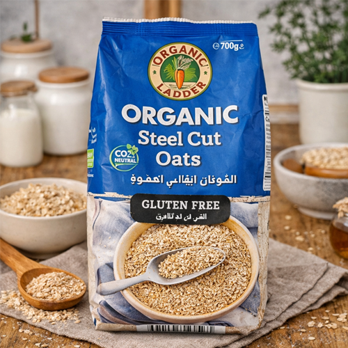 Organic Larder GF Oats Steel Cut 700g