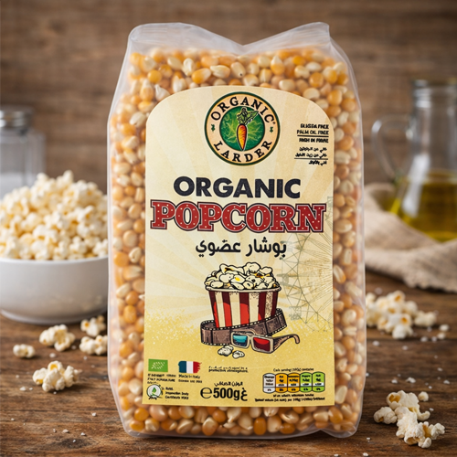 Organic Larder Popcorn 500g