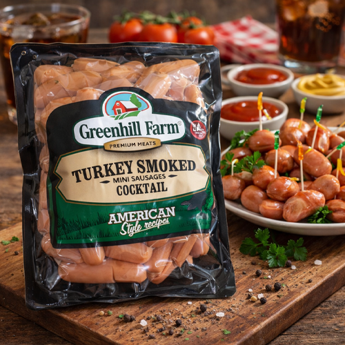 Greenhill Turkey Smoked Cocktail Mini Sausages 400g