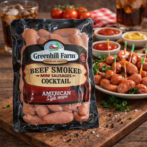 Greenhill Beef Smoked Cocktail Mini Sausage 400g