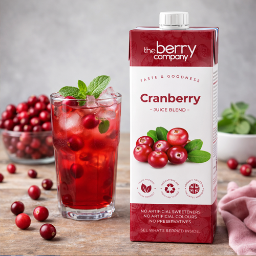 The Berry Company Cranberry Juice 1 Ltr