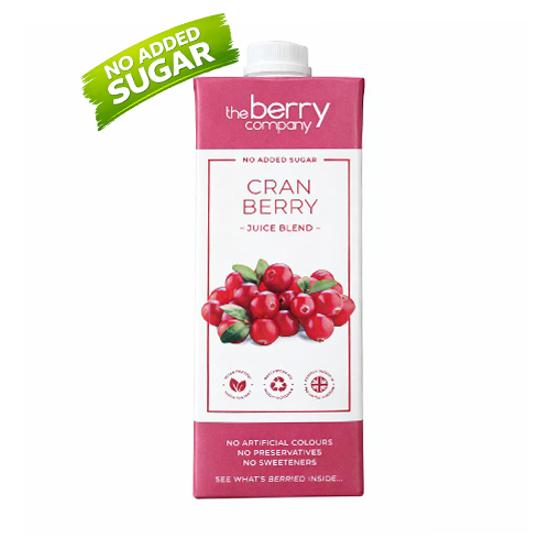The Berry Company No Added Sugar Exotic Cranberry Juice 1L