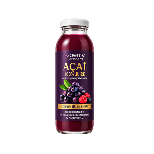 The Berry Company Açaí 100% Juice with Raspberry & Aronia 250ml