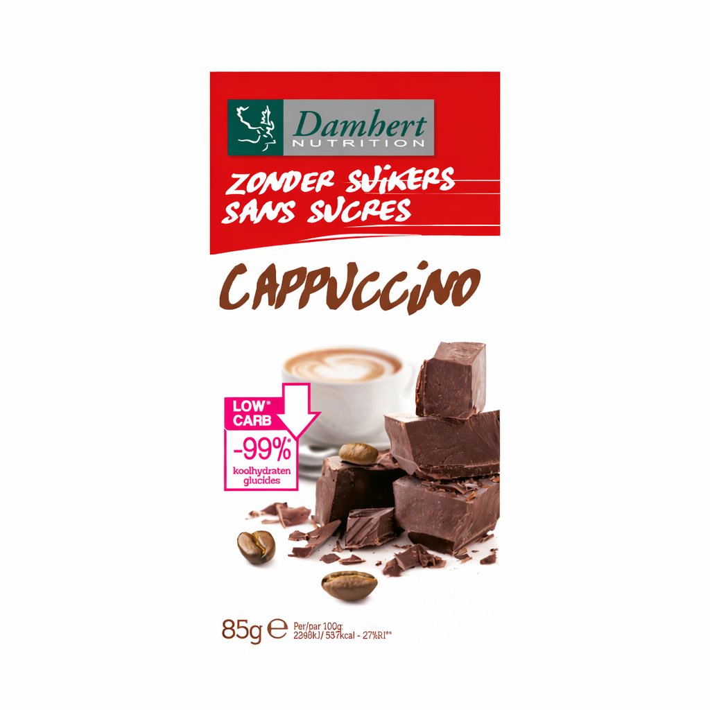 Damhert Sugar-Free Cappuccino Chocolate Tablet 85G
