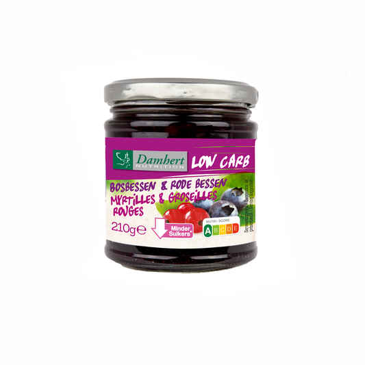 Damhert Low Carb Jam Blueberry & Red Currant 210g