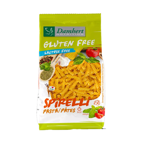 Damhert Gluten Free Spirelli pasta Lactose Free 250g