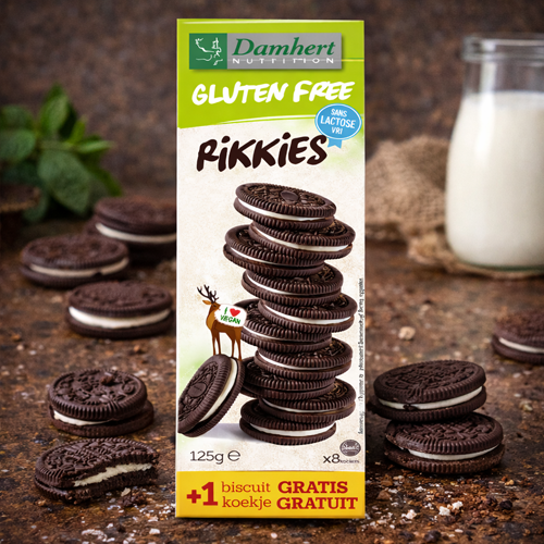 Damhert Gluten Free Rikkies Lactose Free 125g