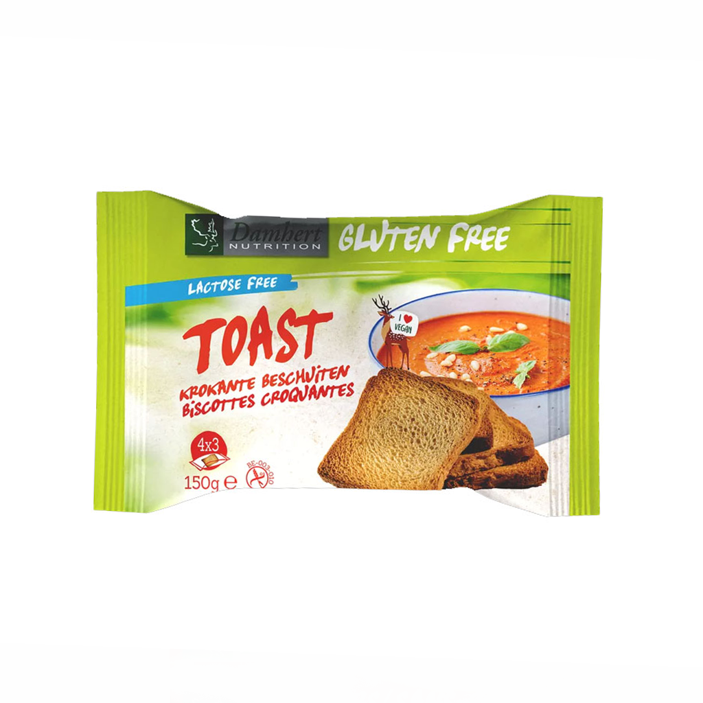 Damhert Gluten Free Toast Lactose Free 150g
