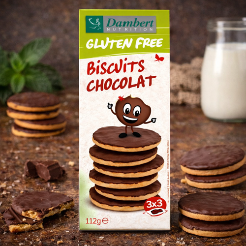 Damhert Gluten Free Biscuit Chocolate 112g