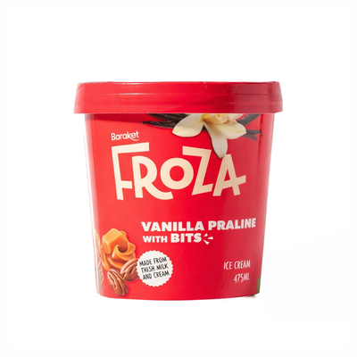 Froza Vanilla Praline Ice Cream 475ml