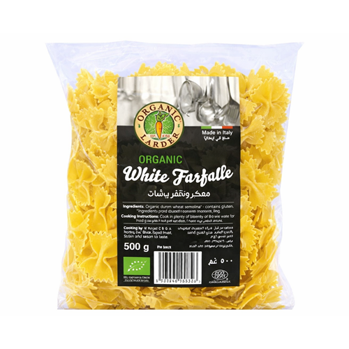 Organic Larder White Farfalle 500g