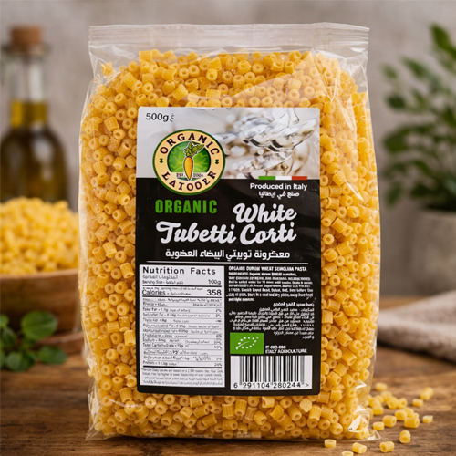 Organic Larder White Tubetti Corti 500g