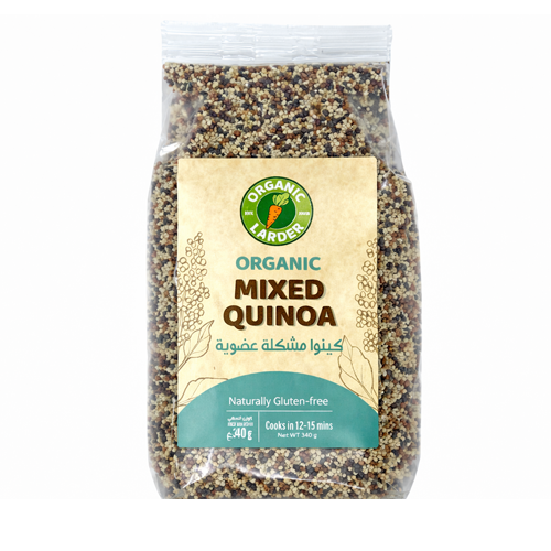 Organic Larder Mixed Colour Quinoa 340g