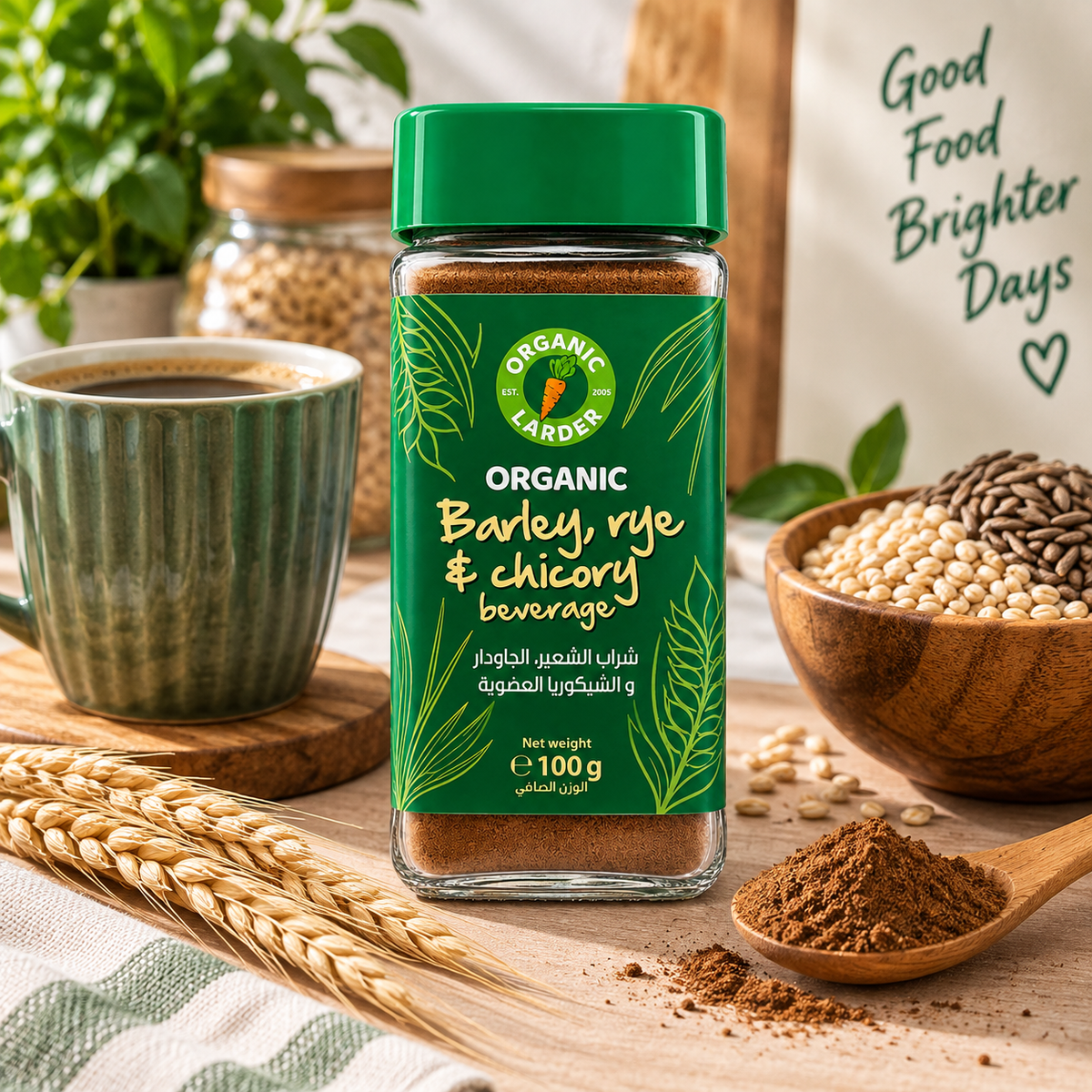 Organic Larder  Caffeine Free Barley Beverage 100g
