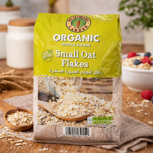 Organic Larder Oat Flakes Small 500g