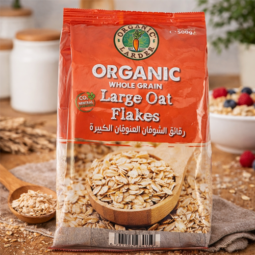Organic Larder Oat Flakes Large 500g