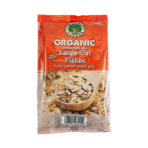 Organic Larder Oat Flakes Large 500g
