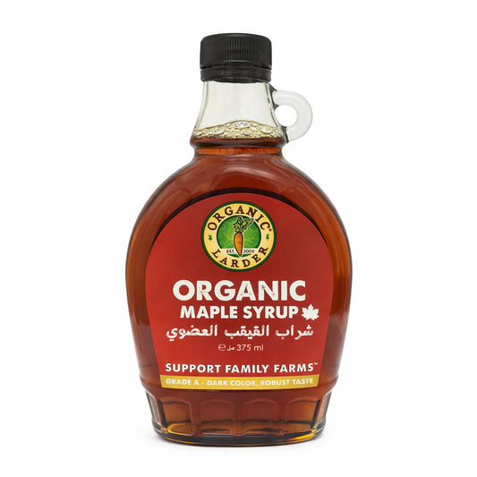 Organic Larder Maple Syrup Grade A Dark 375ml