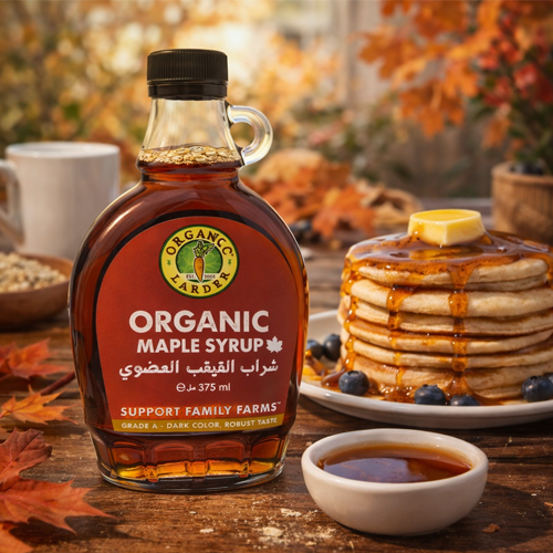 Organic Larder Maple Syrup Grade A Dark 375ml
