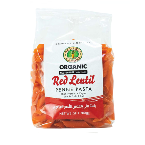 Organic Larder Fusili Red Lentil 300g