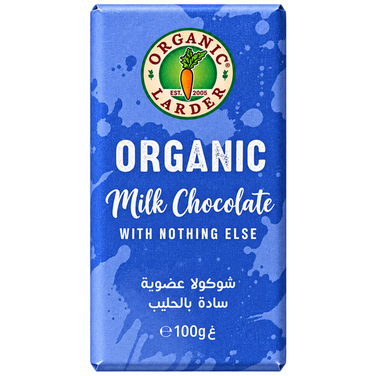 Organic Larder Chocolate Milk Plain100g
