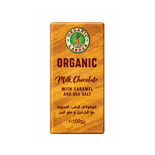 Organic Larder Chocolate Milk Caramel Sea Salt 100g