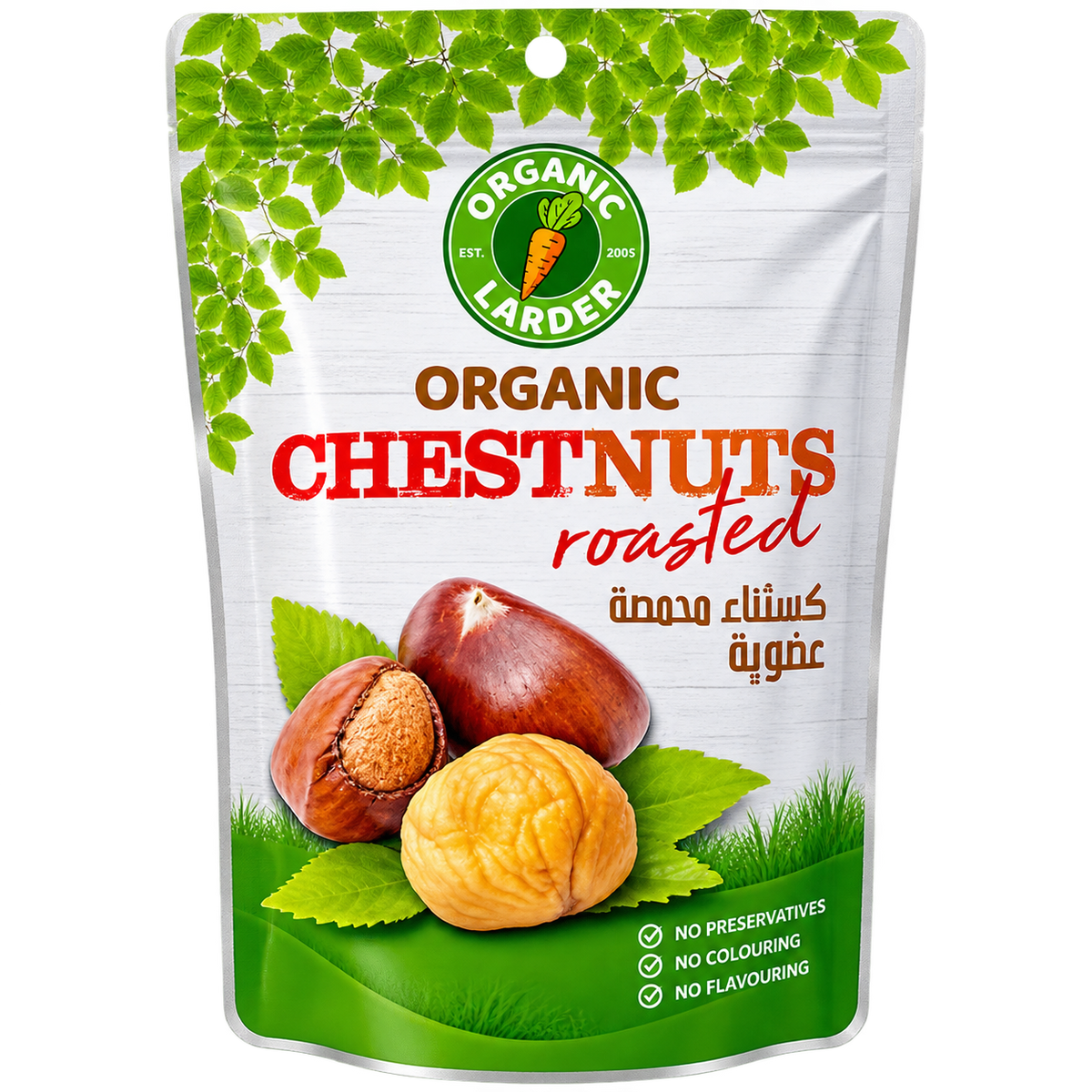 Organic Larder Roasted Chestnut 100g