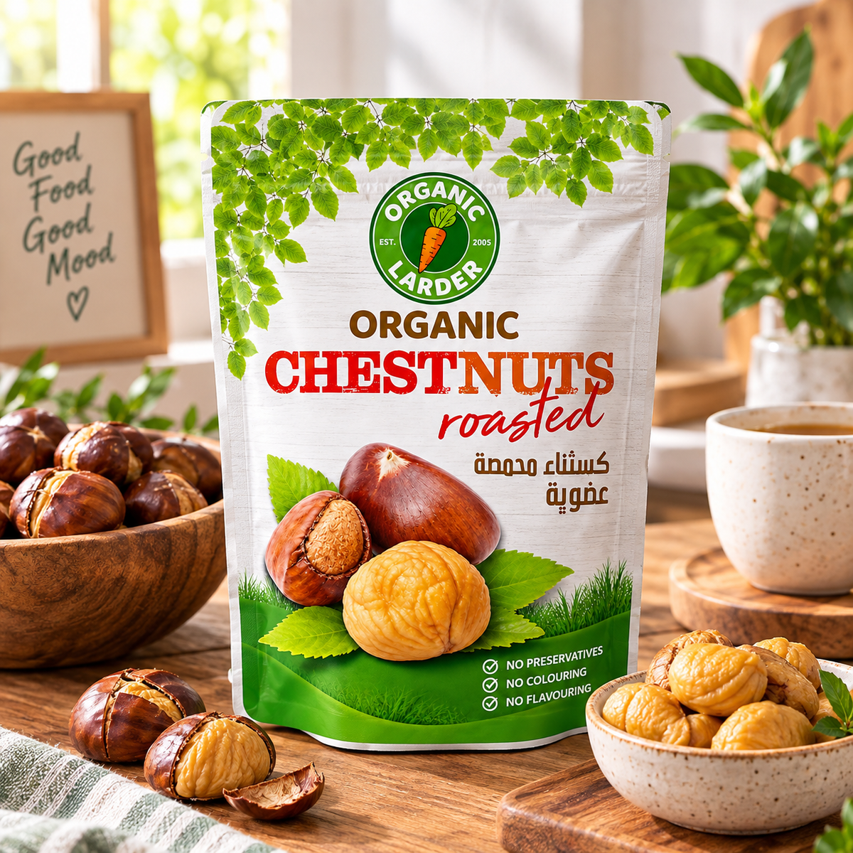 Organic Larder Roasted Chestnut 100g