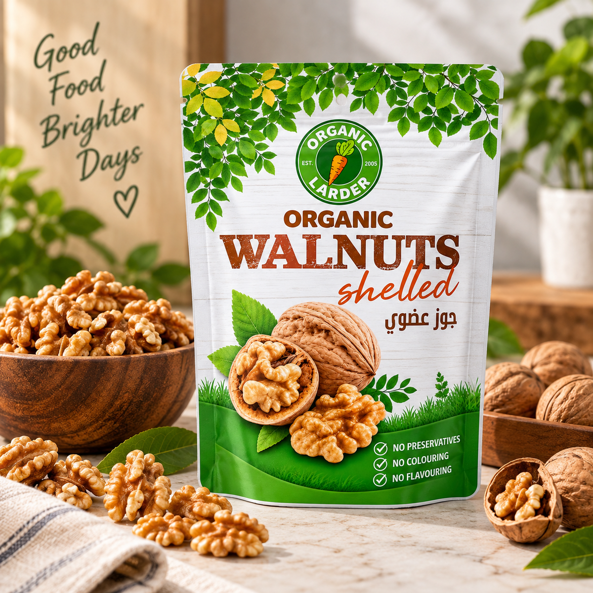 Organic Larder Walnuts 100g