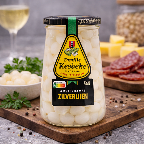 Kesbeke Amsterdam Pickled Silver Onions 370ml