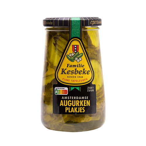 Kesbeke Amsterdam Pickled Gherkin Slices 370ml