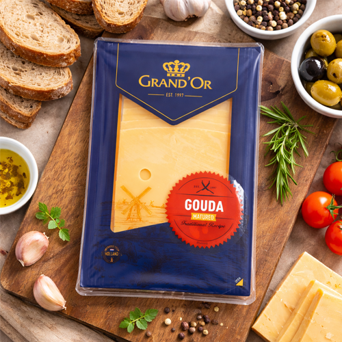 Grand Or Gouda Cheese 48% Slices Matured 160g