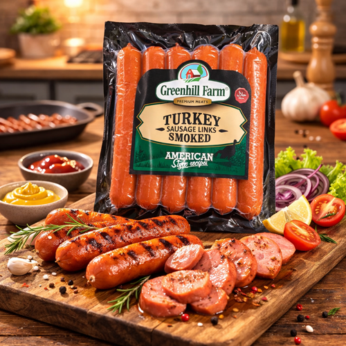 Greenhill Turkey Smoked Sausage Links 396g