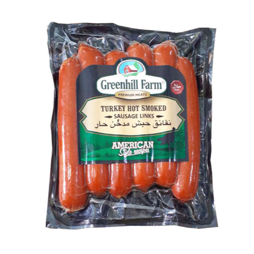 Greenhill Turkey Hot Smoked Sausage Links 396g