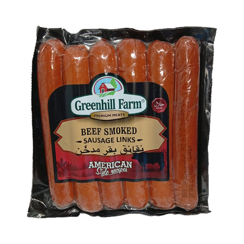 Greenhill Beef Smoked Sausage Links 396g