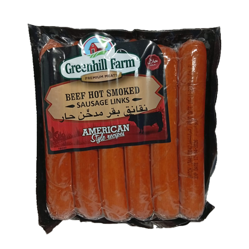 Greenhill Beef Hot Smoked Sausage Links 396g