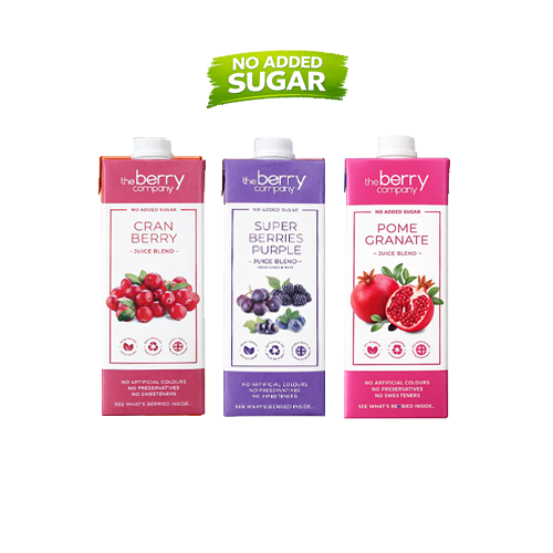 The Berry Company No Added Sugar Trio 1L x 3