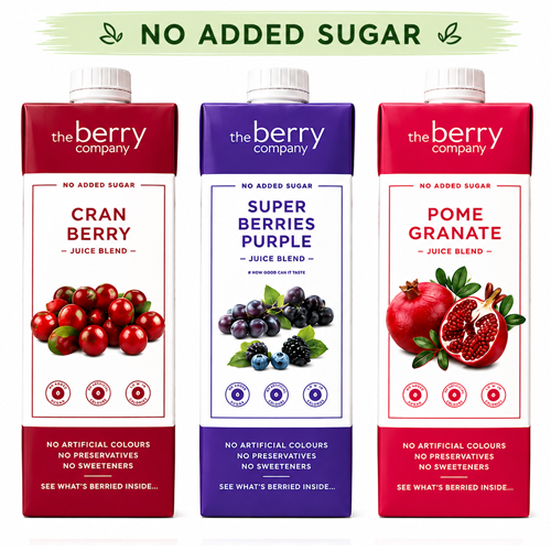 The Berry Company No Added Sugar Trio 1L x 3
